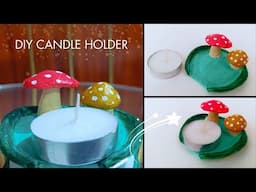 Step-by-Step DIY Candle Holder with Air Dry Clay | Modern Home Decor