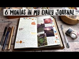 6 Months in my Daily Journal | Travelers Notebook Insert