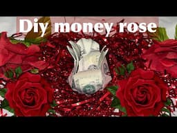 HOW TO MAKE AN ORIGAMI ROSE WITH MONEY BILLS | EASY STEP BY STEP