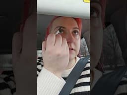 Just doing some makeup in the car....