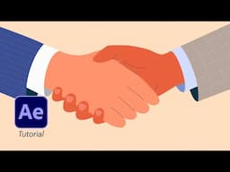 Business Handshake Motion Graphics Animation in After Effects Tutorial