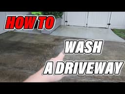 How to Pressure Wash A Driveway.