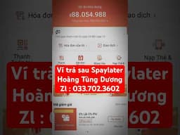 Ví trả sau Spaylater rất dễ rút về ATM phù hợp cho HSSV . Hướng dẫn mở , rút ví Spaylater #vitrasau