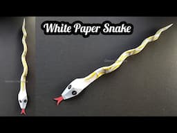 White Paper Snake making/ White Paper craft ideas/ origami ideas/ paper craft ideas