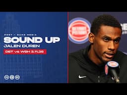 Post-Game Press Conference: Jalen Duren | Pistons vs. Wizards | 03.11.25