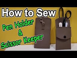 How to sew Multi function pen holder nurses lanyard for pens scissors craft holder medical pouch