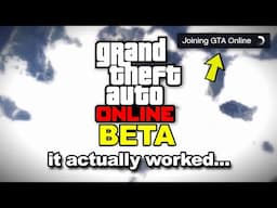 I Played GTA Online BETA in 2025... it STILL WORKS! (pre-release)