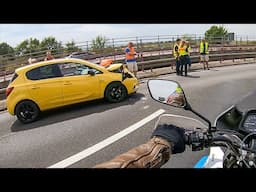 Ending Motorcycle Journey on The German Autobahn.. (700km Ride Honda Motorcycle, Goodbye Poland)