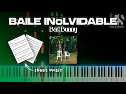 BAILE INoLVIDABLE - Bad Bunny (Piano Tutorial) | Eliab Sandoval