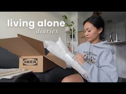 living alone diaries | building furniture, cooking at home & more