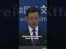 China responde al desplazamiento forzado de Gaza #Shorts