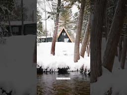 a cabin, a creek, and a little peace ✨❄️