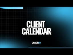 CoachRx Client Calendar: The #1 Tool for Smarter Training Plans!