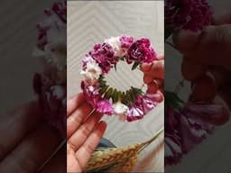 DIY Floral Earrings 🌸 #ytshorts #shorts #craftideas #floraljewellery