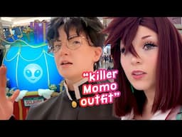 Is Santa an ALIEN? Cosplay in PUBLIC | Dandadan Cosplay Mall Vlog