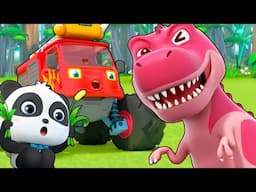 Mobil Monster Lebih Kuat Daripada Dino | Lagu Anak-anak | BabyBus Bahasa Indonesia