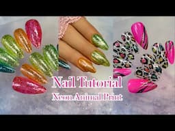 NEON ANIMAL PRINT NAIL ART | Nail Tutorial ft. Bemi Beauty Box