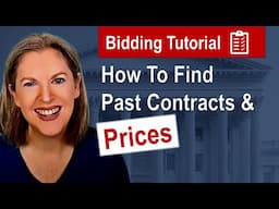 How to Find Past Prices for Better Gov Contract Bids (Using Free Resources)