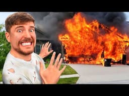 MrBeast's HOUSE is on FIRE.. 🔥