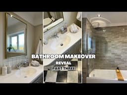 Bathroom Makeover | The Reveal - Tiling & DIY Panelling & Coving | Part 3