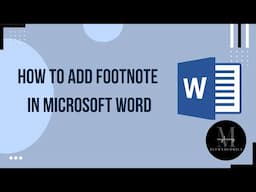 How to Insert Footnote in Word : Quick tutorial