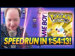 Pokemon Yellow SPEEDRUN IN 1:54:13! FIRST Completed Run with PIDGEOTTO!