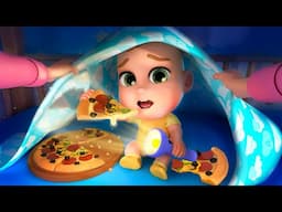 Johny Johny Yes Papa🍕Sneaky Late-Night Snack!🍔 | Newborn Baby Songs & Nursery Rhymes