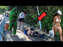 BEST FAIL OF 2025 SO FAR😱 BUSHMAN JUST WANTED TO HAVE FUN, BUT LOOK WHAT HAPPENED🙈🤣 FUNNY!