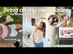 homebody girl diaries♡ 8am realistic & productive day in my life *at home*