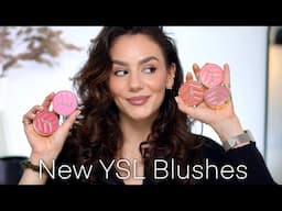 NEW YSL POWDER BLUSHES + Fenty New Setting Spray: Application & Review || Tania B Wells