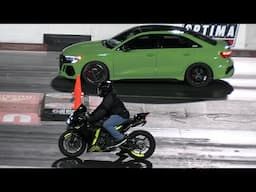 R1 Yamaha vs Audi RS and Hellcat