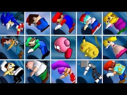 100+ Characters Hit by Oyster Death Animations - Super Mario 64 PC Port