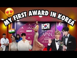 I won my FIRST AWARD in KOREA😍 | Meeting Korean actors🇰🇷, APAN STAR AWARD