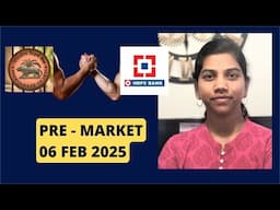 "Trump Vs RBI"- Pre Market Report & Analysis- Nifty & Bank Nifty  06 Feb 2025, Range