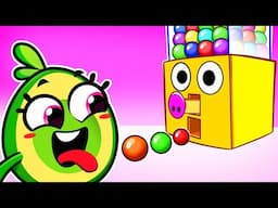 Giant Gumball Fun! 🧩🍬 | Pit & Penny's Candy Machine Adventure 🥑 New Stories #baby #cartoon #song