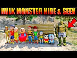 GTA V: Shinchan Escape from Hulk Monster - Hide & Seek Shinchan Doraemon Franklin GTA5Telugu