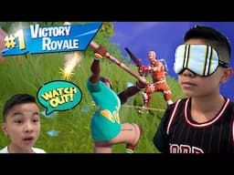 Playing Fortnite Blindfolded