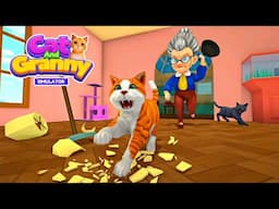 BAD CAT PRANKED GRANNY UNTIL MAD - CAT and GRANNY SIMULATOR