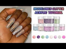 DIY Acrylic Tutorial | At Home Nails featuring Modelones New Romantics Acrylic Powder Set