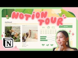 MY NOTION TOUR 🍒 how I organize my work and life (free templates!)