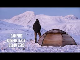 Solo Winter Camping in Freezing Temperatures and Snow with the Hilleberg Allak 2