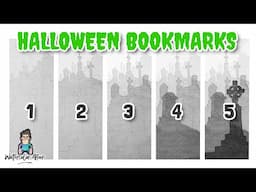 Halloween Watercolor Bookmarks Part 3! #Shorts