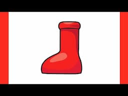 How to draw MSCHF BIG RED BOOT / DRAWING boots step by step