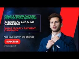 Oracle Fusion Certification Question|Payable |what is early payment campaign| Adaptive AI in cloud