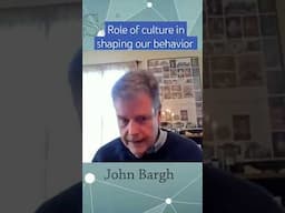 Role of culture in shaping our behavior, John Bargh #reasonwithscience #science #psychology #culture