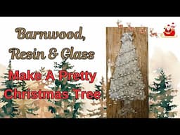 #189 Resin & Glass Tree on Barnwood @ACoastalMagnolia #letsresin