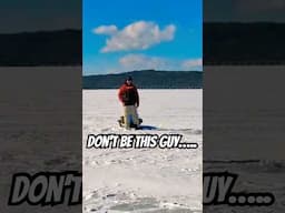 ICE FISHING GONE WRONG!!  Don’t be this guy…… 😡🤬 #shorts #icefishing #karen