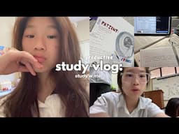 💻 STUDY VLOG: preparing for midterms, study with me, unity day at school, projects etc