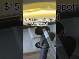 Intrusion Beam Dent! Watch every Push using a Home Depot Rod #dentrepair #bodywork