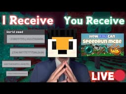 Send Me Your Minecraft Seeds, I Will Speedrun Them LIVE